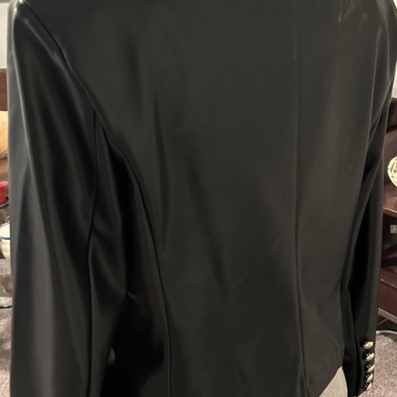Perfect Dolce Cabo Faux Leather Double Breasted Blazer - only worn once !! - Picture 5 of 9